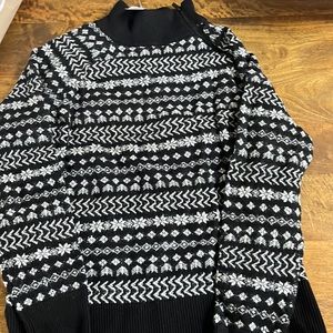 Lou & gray fair isle zip turtle neck sweater